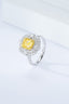 14K GOLD 1.96 CTW NATURAL YELLOW DIAMOND & DIAMOND RING/PENDANT