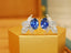 14K GOLD 1.35 CTW NATURAL SAPPHIRE & DIAMOND EARRINGS