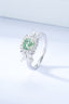 GIA CERTIFIED 14K GOLD 1.53 CTW NATURAL GREEN DIAMOND & DIAMOND RING