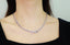 14K GOLD 6.71 CTW VIVID BLUE NATURAL SAPPHIRE & DIAMOND NECKLACE