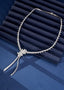 14K GOLD 9.82 CT NATURAL H DIAMOND NECKLACE