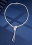 14K GOLD 9.82 CT NATURAL H DIAMOND NECKLACE