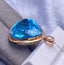 14K GOLD 82.39 CT NATURAL TOPAZ & DIAMOND PENDANT