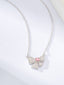 14K GOLD 0.42 CTW NATURAL PINK DIAMOND & DIAMOND NECKLACE