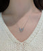 14K GOLD 0.42 CTW NATURAL PINK DIAMOND & DIAMOND NECKLACE