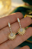 14K GOLD 0.44 CT NATURAL H DIAMOND EARRINGS