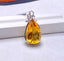 14K GOLD 44.60 CT NATURAL CITRINE & DIAMOND PENDANT