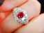 14K GOLD 1.90 CTW NATURAL RUBY & DIAMOND RING