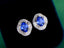 14K GOLD 3.40 CTW NATURAL SAPPHIRE & DIAMOND EARRINGS