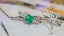 14K GOLD 1.59 CTW VIVID GREEN NATURAL EMERALD & DIAMOND EARRINGS