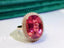 14K GOLD 7.1 CT NATURAL TOURMALINE & DIAMOND RING