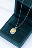 14K GOLD 1.78 CTW NATURAL YELLOW DIAMOND & DIAMOND NECKLACE