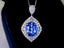 14K GOLD 2.79 CTW NATURAL SAPPHIRE & DIAMOND PENDANT