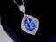 14K GOLD 2.79 CTW NATURAL SAPPHIRE & DIAMOND PENDANT