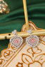 14K GOLD 0.80 CTW NATURAL PINK DIAMOND & DIAMOND EARRINGS