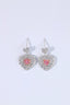 14K GOLD 0.80 CTW NATURAL PINK DIAMOND & DIAMOND EARRINGS