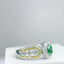 14K GOLD 1.00 CTW NATURAL GREEN DIAMOND & DIAMOND RING