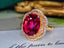 14K GOLD 5.29 CTW NATURAL TOURMALINE & DIAMOND RING