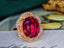 14K GOLD 5.29 CTW NATURAL TOURMALINE & DIAMOND RING