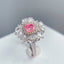 14K GOLD 1.69 CTW NATURAL PINK DIAMOND & DIAMOND RING