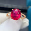 14K GOLD 4.5 CT NATURAL TOURMALINE & DIAMOND RING