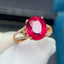 14K GOLD 4.5 CT NATURAL TOURMALINE & DIAMOND RING