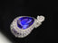 14K GOLD 13.99 CTW NATURAL TANZANITE & DIAMOND PENDANT