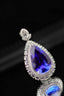 14K GOLD 13.99 CTW NATURAL TANZANITE & DIAMOND PENDANT