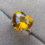 14K GOLD 8.33 CTW NATURAL CITRINE & DIAMOND RING