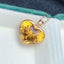 14K GOLD 12.96 CTW NATURAL CITRINE & DIAMOND PENDANT