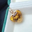 14K GOLD 12.96 CTW NATURAL CITRINE & DIAMOND PENDANT