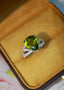 14K GOLD 5.98 CTW NATURAL TOURMALINE & DIAMOND RING