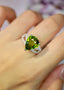 14K GOLD 5.98 CTW NATURAL TOURMALINE & DIAMOND RING