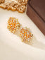 14K GOLD 4.05 CT NATURAL COLOR DIAMOND EARRINGS
