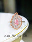 GIA CERTIFIED 14K GOLD 0.87 CTW NATURAL PINK DIAMOND & DIAMOND RING