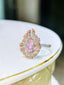 GIA CERTIFIED 14K GOLD 0.87 CTW NATURAL PINK DIAMOND & DIAMOND RING