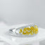 14K GOLD 1.37 CTW NATURAL YELLOW DIAMOND & DIAMOND RING