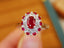 14K GOLD 1.06 CTW NATURAL RUBY & DIAMOND RING