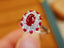 14K GOLD 1.06 CTW NATURAL RUBY & DIAMOND RING