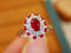 14K GOLD 1.06 CTW NATURAL RUBY & DIAMOND RING