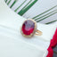 14K GOLD 3.21 CT NATURAL TOURMALINE & DIAMOND RING