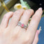 14K GOLD 0.73 CTW NATURAL PINK DIAMOND & DIAMOND RING