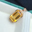 14K GOLD 8.94 CTW NATURAL CITRINE & DIAMOND PENDANT