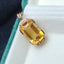 14K GOLD 8.94 CTW NATURAL CITRINE & DIAMOND PENDANT