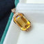 14K GOLD 8.94 CTW NATURAL CITRINE & DIAMOND PENDANT