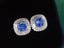 14K GOLD 3.35 CTW NATURAL SAPPHIRE & DIAMOND EARRINGS