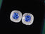 14K GOLD 3.35 CTW NATURAL SAPPHIRE & DIAMOND EARRINGS