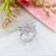 14K GOLD 0.54 CTW NATURAL PINK DIAMOND & DIAMOND RING