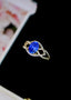 14K GOLD 2.46 CTW NATURAL SAPPHIRE & DIAMOND RING