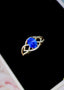 14K GOLD 2.46 CTW NATURAL SAPPHIRE & DIAMOND RING